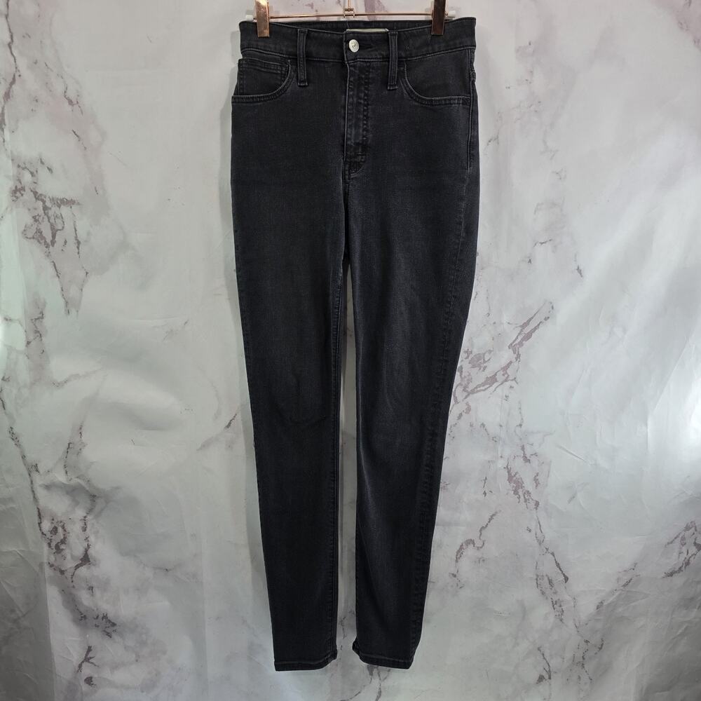 Madewell Jeans Womens 25 Black Curvy Roadtripper High Rise Skinny Crop